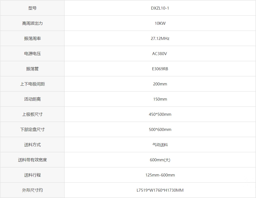 胸卡挂牌高频热合参数